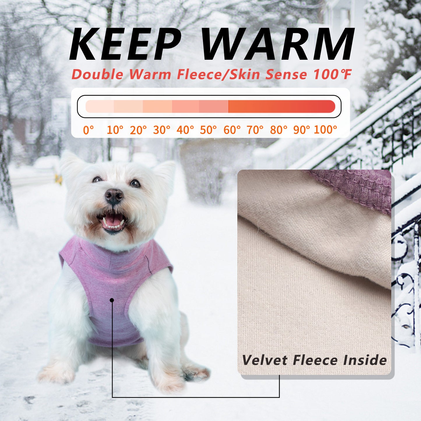 KYEESE 2Pack Velvet Fleece Dog Sweaters – Warm, Stretchy Turtleneck Pullovers