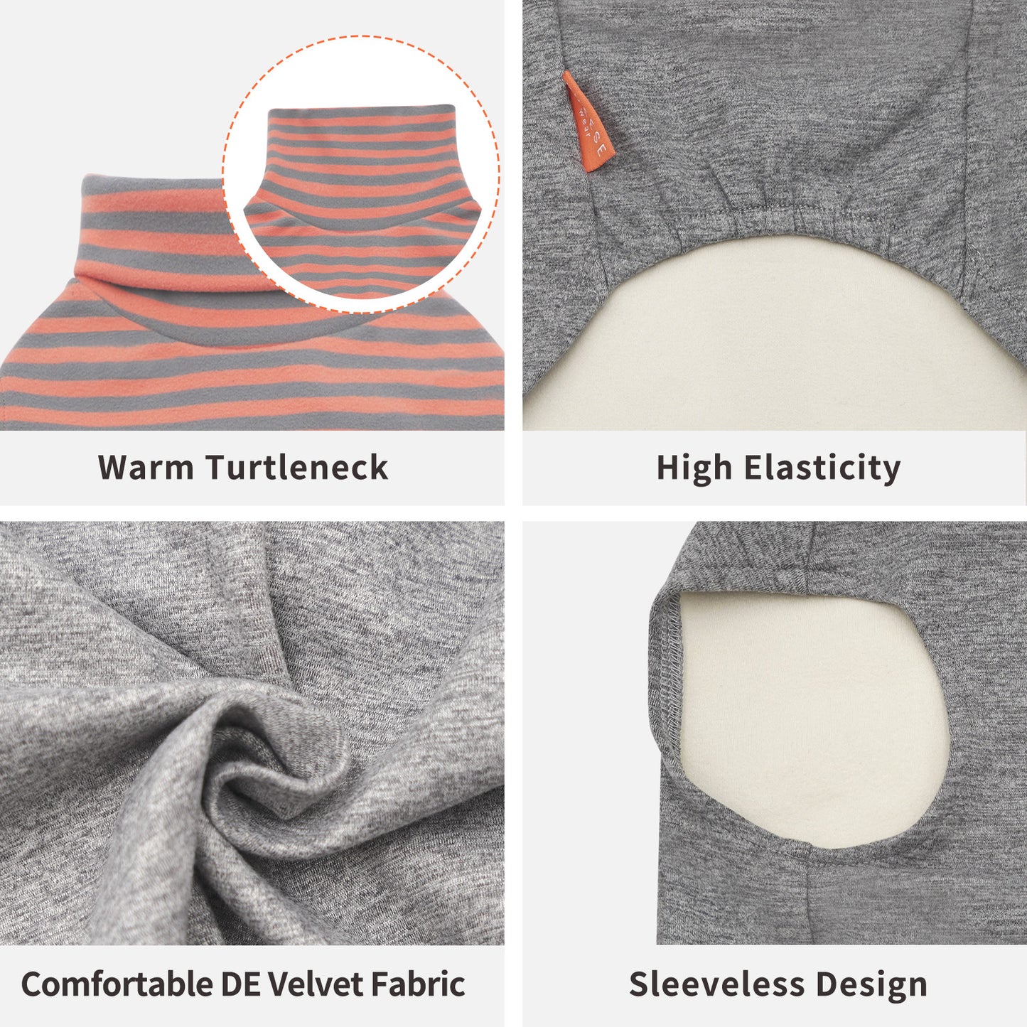 KYEESE 2Pack Velvet Fleece Dog Sweaters – Warm, Stretchy Turtleneck Pullovers