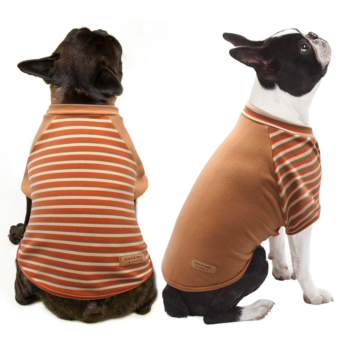 KYEESE 2Pack / 3Pack Dog Sweaters – Soft Stretchy Fleece Pullover Pet Clothes for Cold Weather