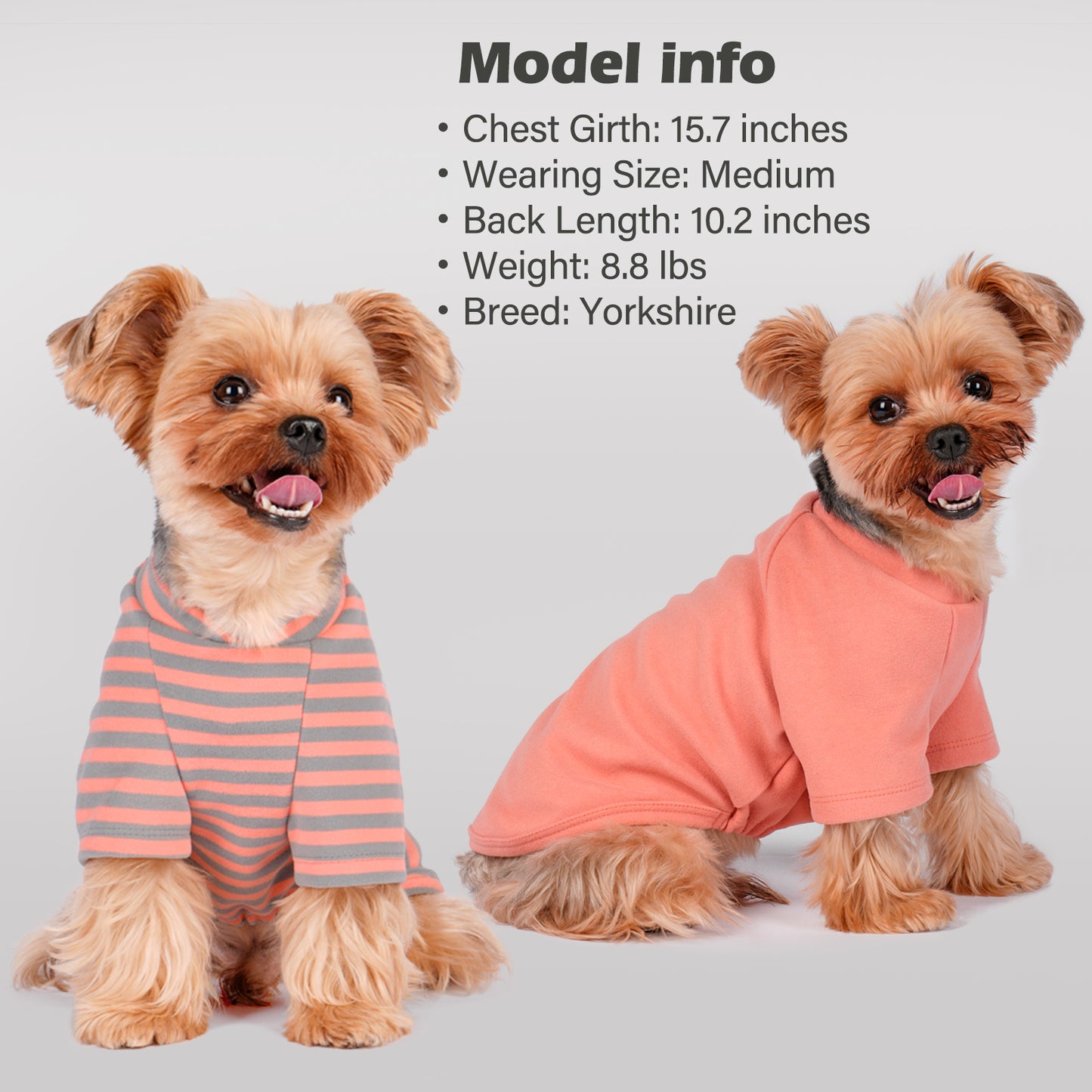 KYEESE 2Pack / 3Pack Dog Sweaters – Soft Stretchy Fleece Pullover Pet Clothes for Cold Weather