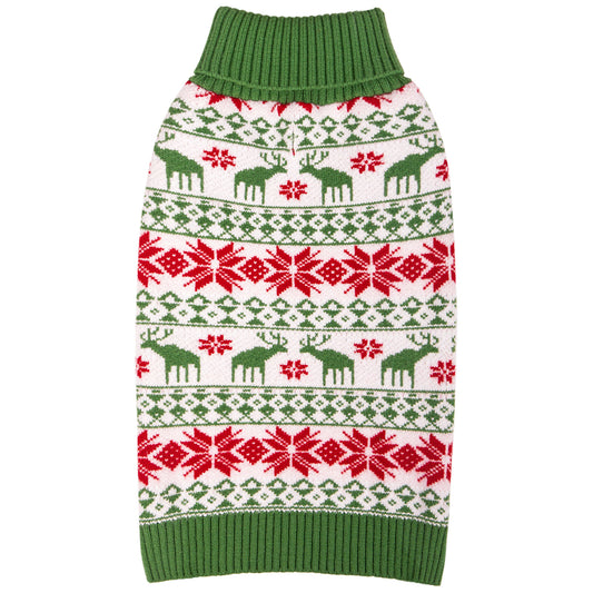 CHRISTMAS DOG SWEATER-GREEN