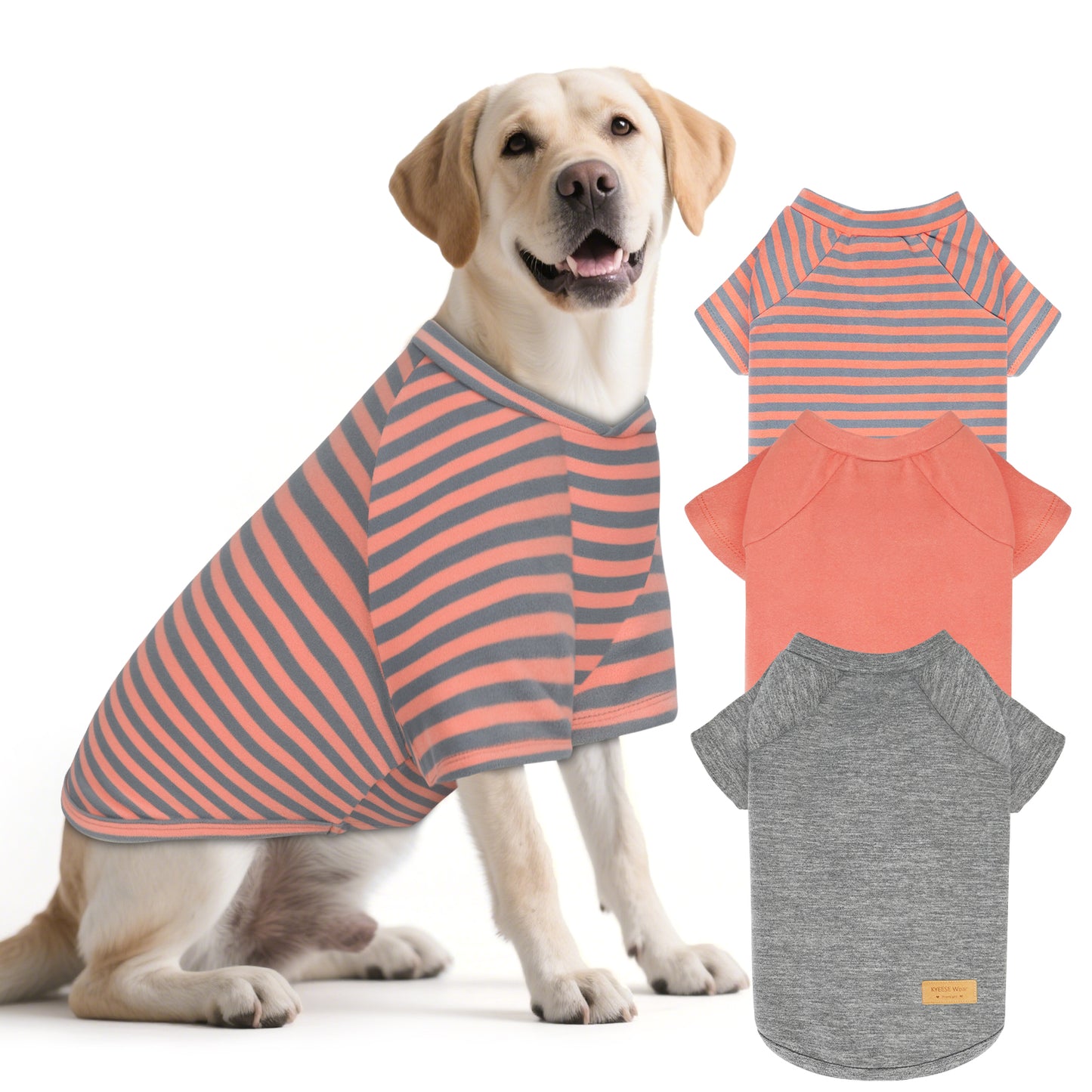 KYEESE 2Pack / 3Pack Dog Sweaters – Soft Stretchy Fleece Pullover Pet Clothes for Cold Weather