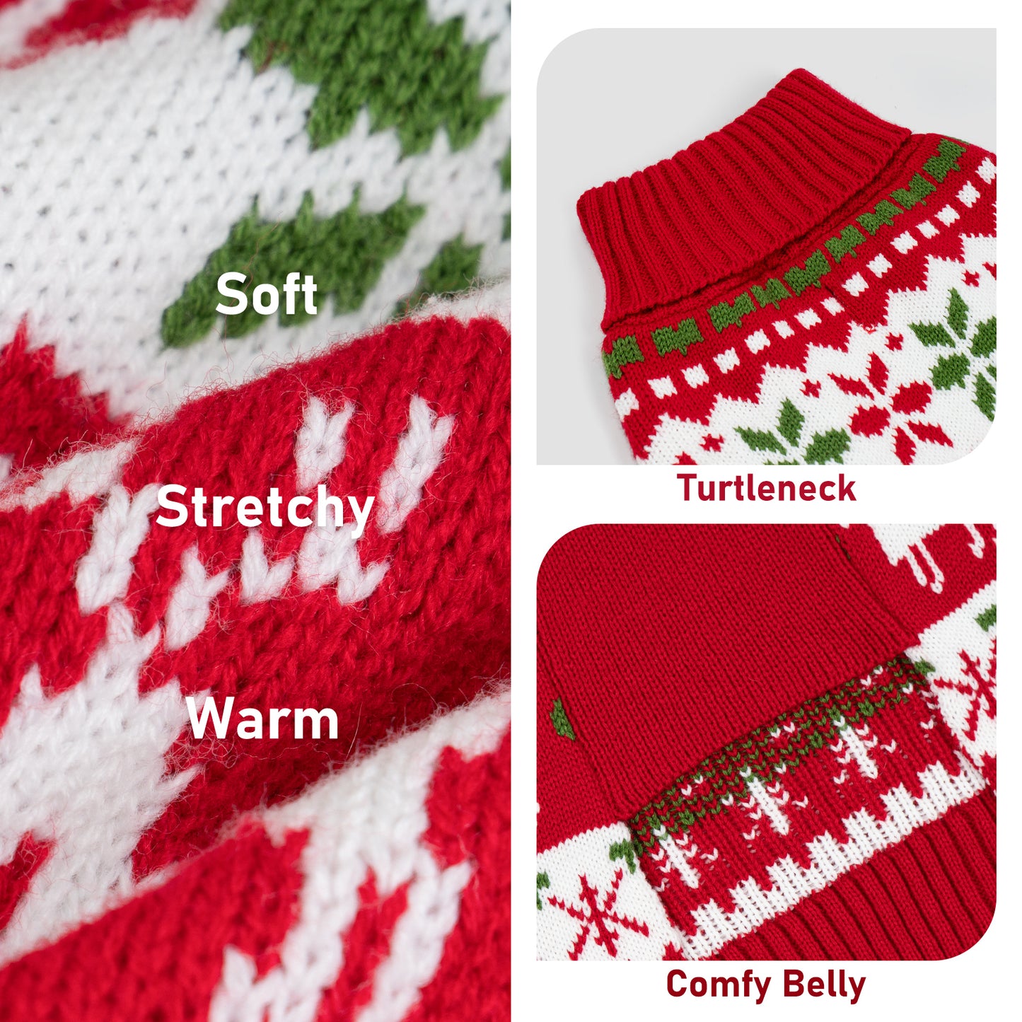 CHRISTMAS DOG SWEATER-RED