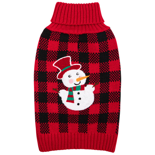 CHRISTMAS DOG SWEATER-SNOWMAN
