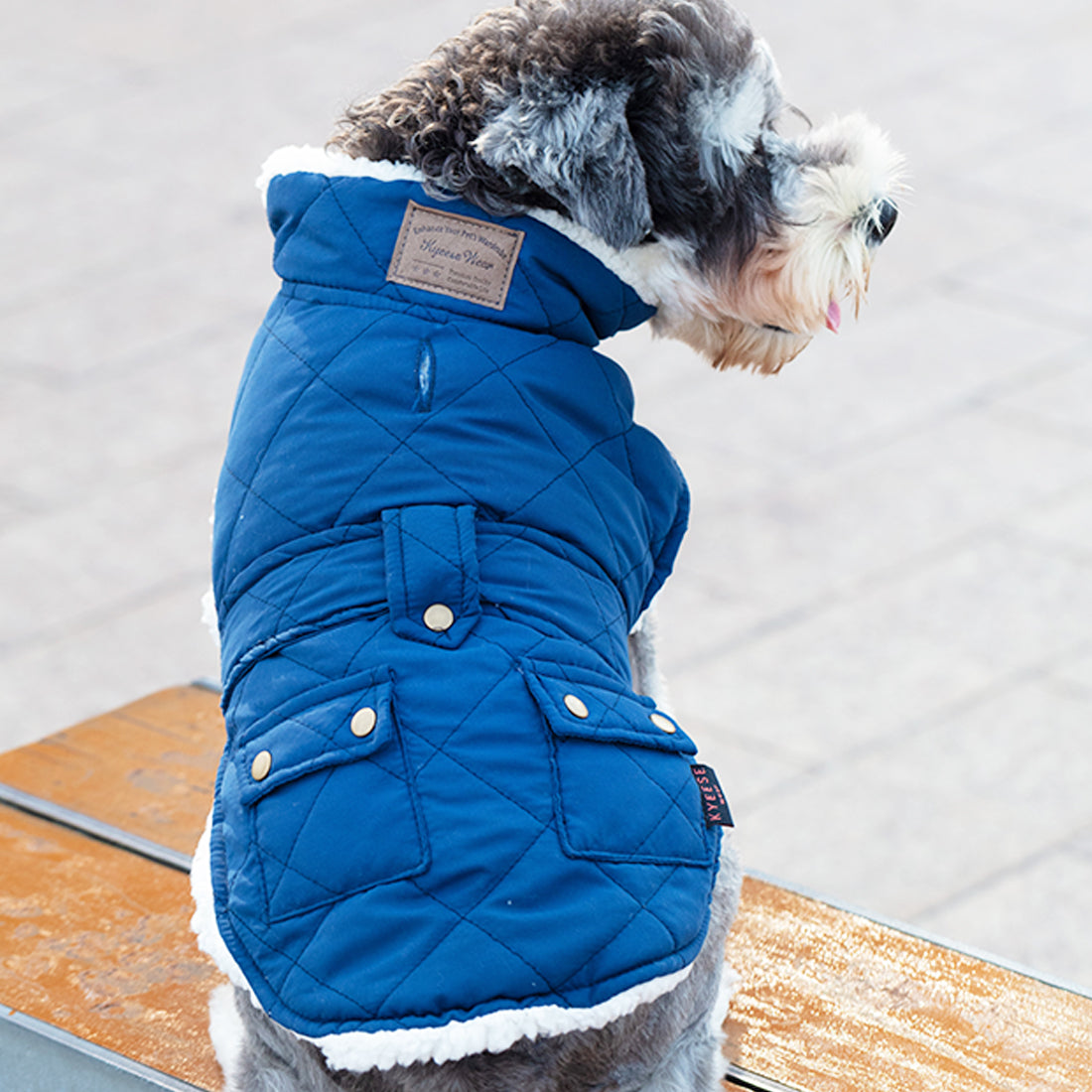 KYEESE Winter Windproof Dog Vest Fleece Lined Cold Weather Coats