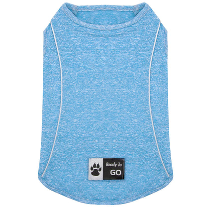 KYEESE Dog Shirt/2pack Dog Shirt-Sports Athletic Breathable Dog T-Shirt with Reflective Strip Tank Top