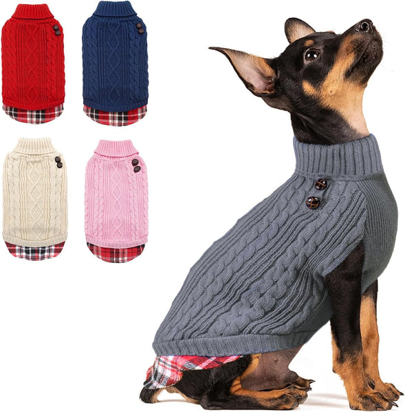 KYEESE PREPPY STYLE DOG SWEATER