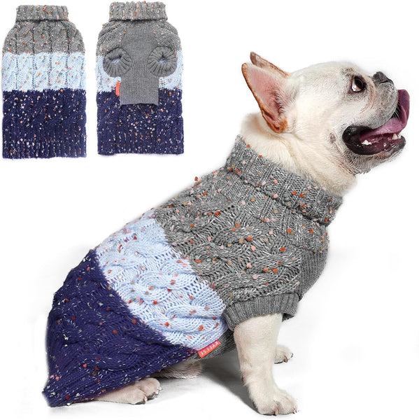 KYEESE FASHION COLOR BLOCK KNITTED SWEATER