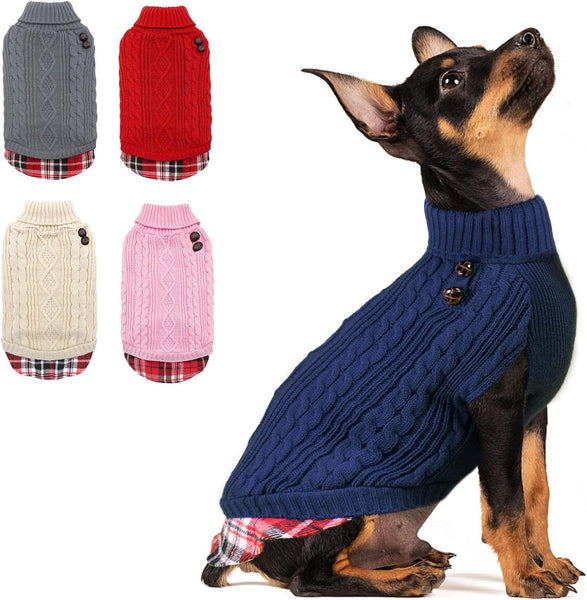 KYEESE PREPPY STYLE DOG SWEATER
