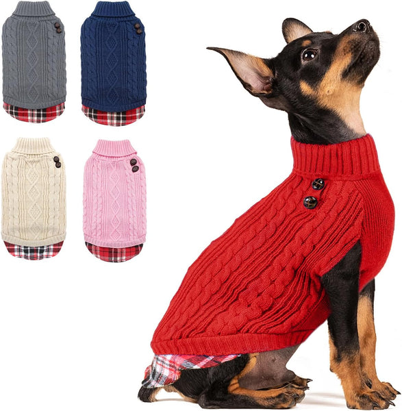 KYEESE PREPPY STYLE DOG SWEATER