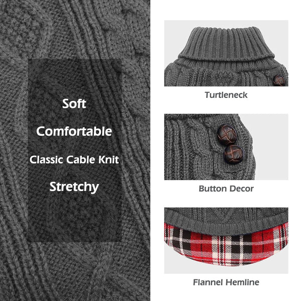 KYEESE PREPPY STYLE DOG SWEATER