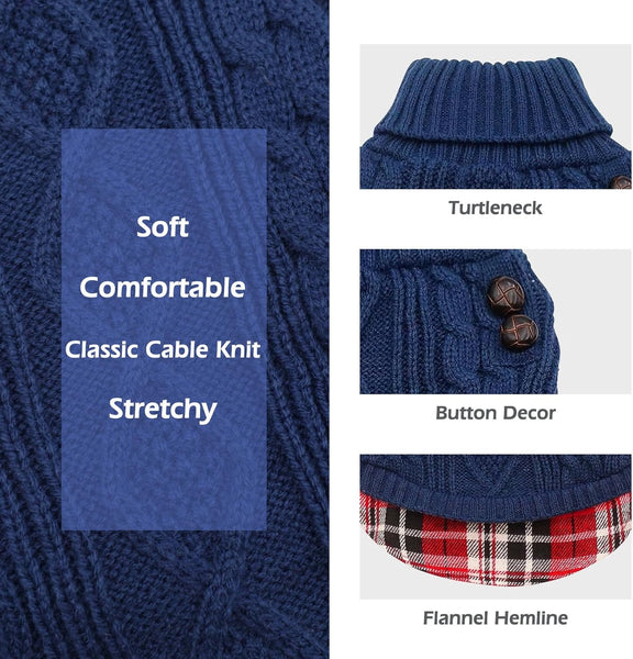 KYEESE PREPPY STYLE DOG SWEATER