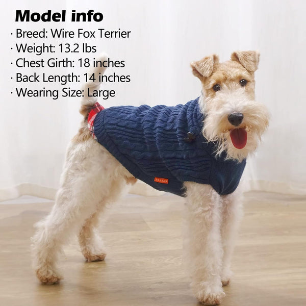 KYEESE PREPPY STYLE DOG SWEATER