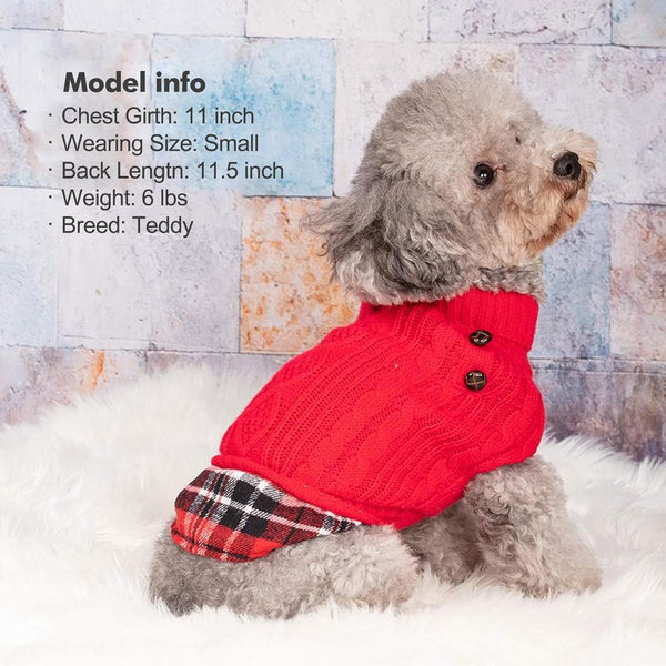 KYEESE PREPPY STYLE DOG SWEATER