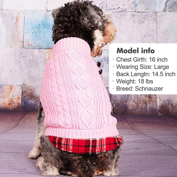 KYEESE PREPPY STYLE DOG SWEATER