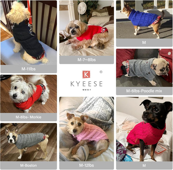 KYEESE PREPPY STYLE DOG SWEATER