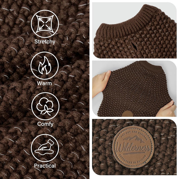 KYEESE VINTAGE REFLECTIVE YARN SWEATER