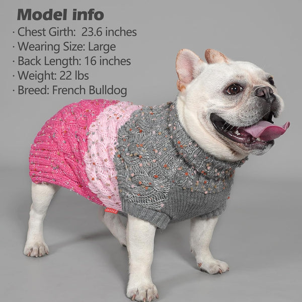 KYEESE FASHION COLOR BLOCK KNITTED SWEATER