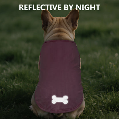 KYEESE 2 Pack Dog Shirts-Quick Dry Tank Top with Reflective Label