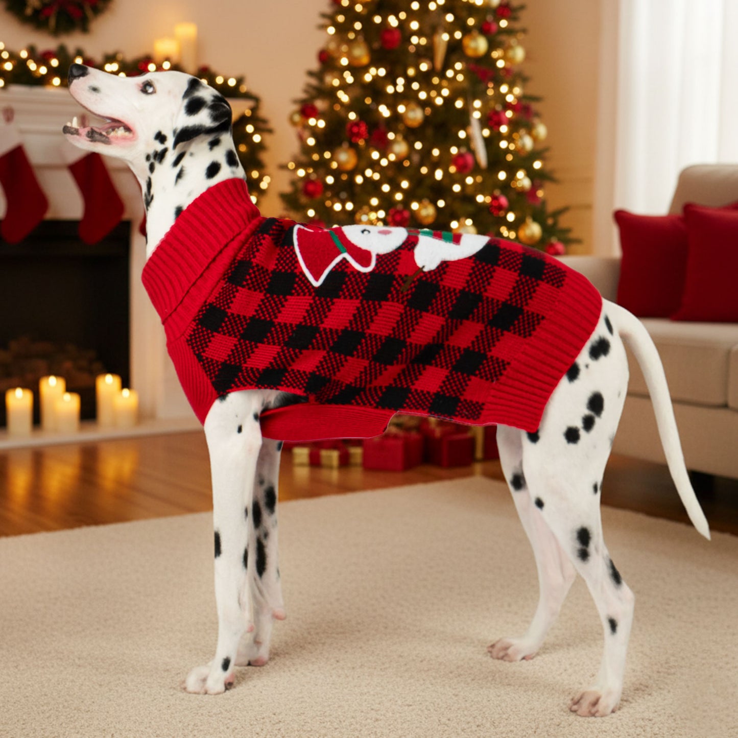 CHRISTMAS DOG SWEATER-SNOWMAN