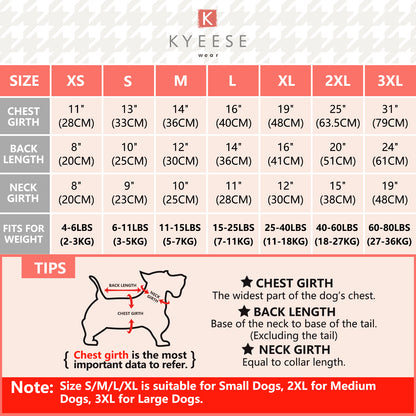 KYEESE Adorable Print Dog Pajamas – Cozy, Sensitive-Skin Friendly Sleepwear
