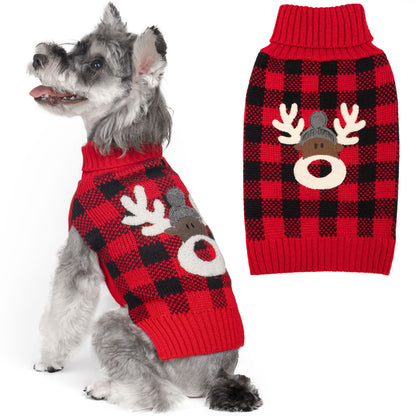 CHRISTMAS DOG SWEATER-REINDEER