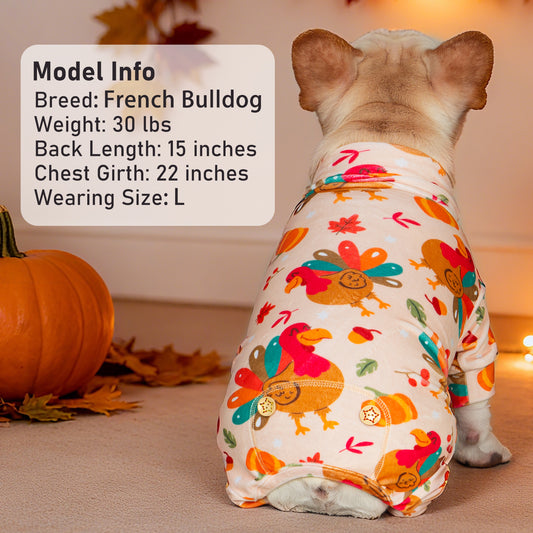 THANKSGIVING DOG PAJAMAS