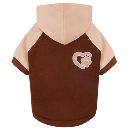 KYEESE Warm Dog Hoodie-Stretchy Comfort Drawstring with Leash Hole Dogs Winter Coat
