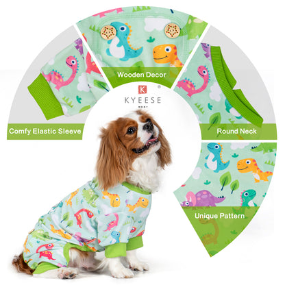 KYEESE Adorable Print Dog Pajamas – Cozy, Sensitive-Skin Friendly Sleepwear