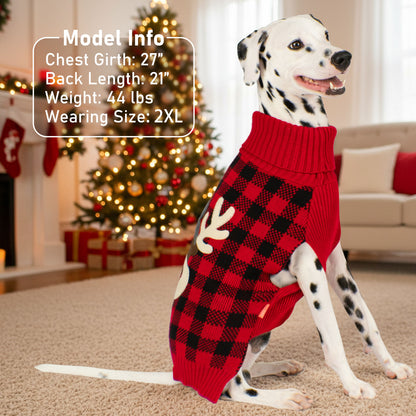 CHRISTMAS DOG SWEATER-REINDEER
