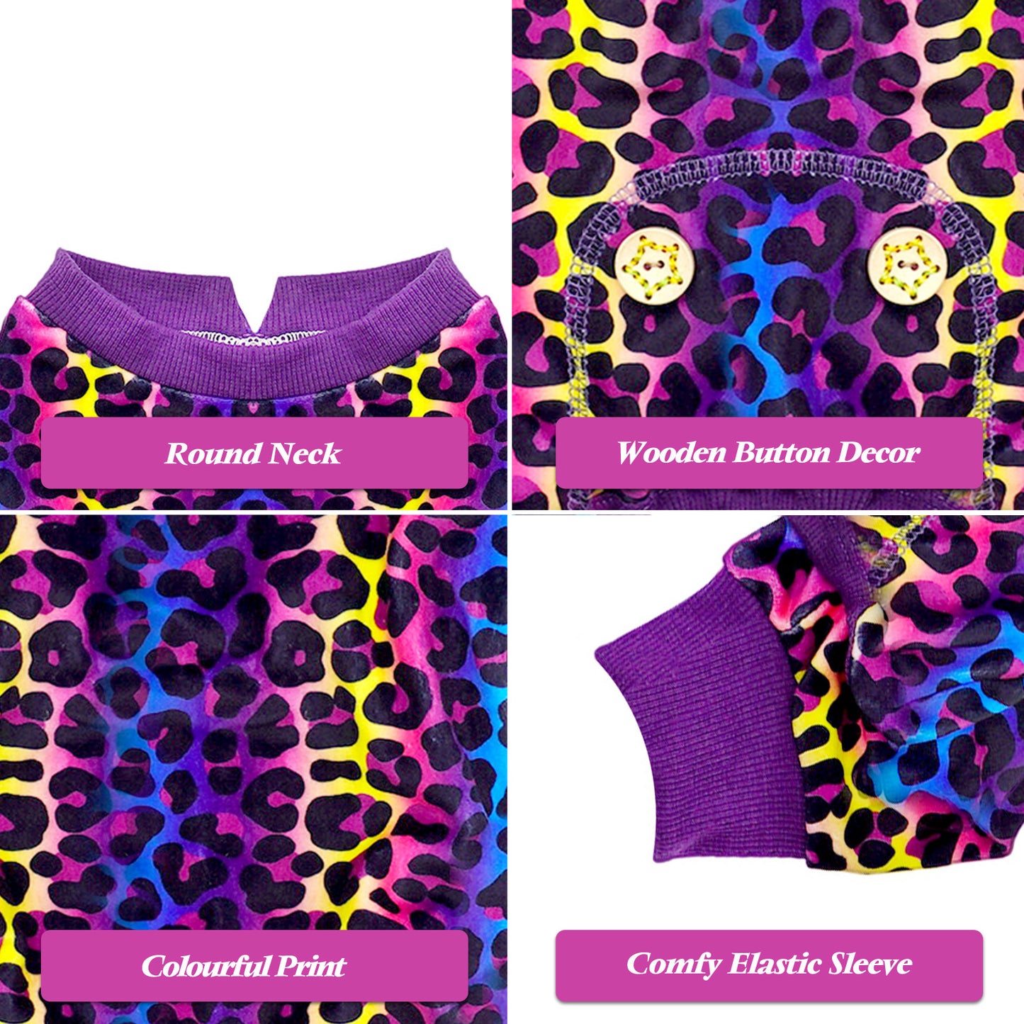 KYEESE Adorable Print Dog Pajamas – Cozy, Sensitive-Skin Friendly Sleepwear