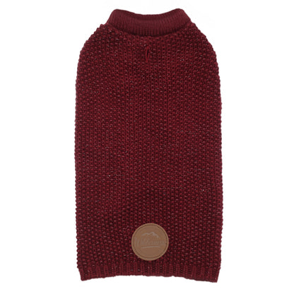 KYEESE Dog Sweater – with Leash Hole & Reflective Yarn, Thick Warm Pullover