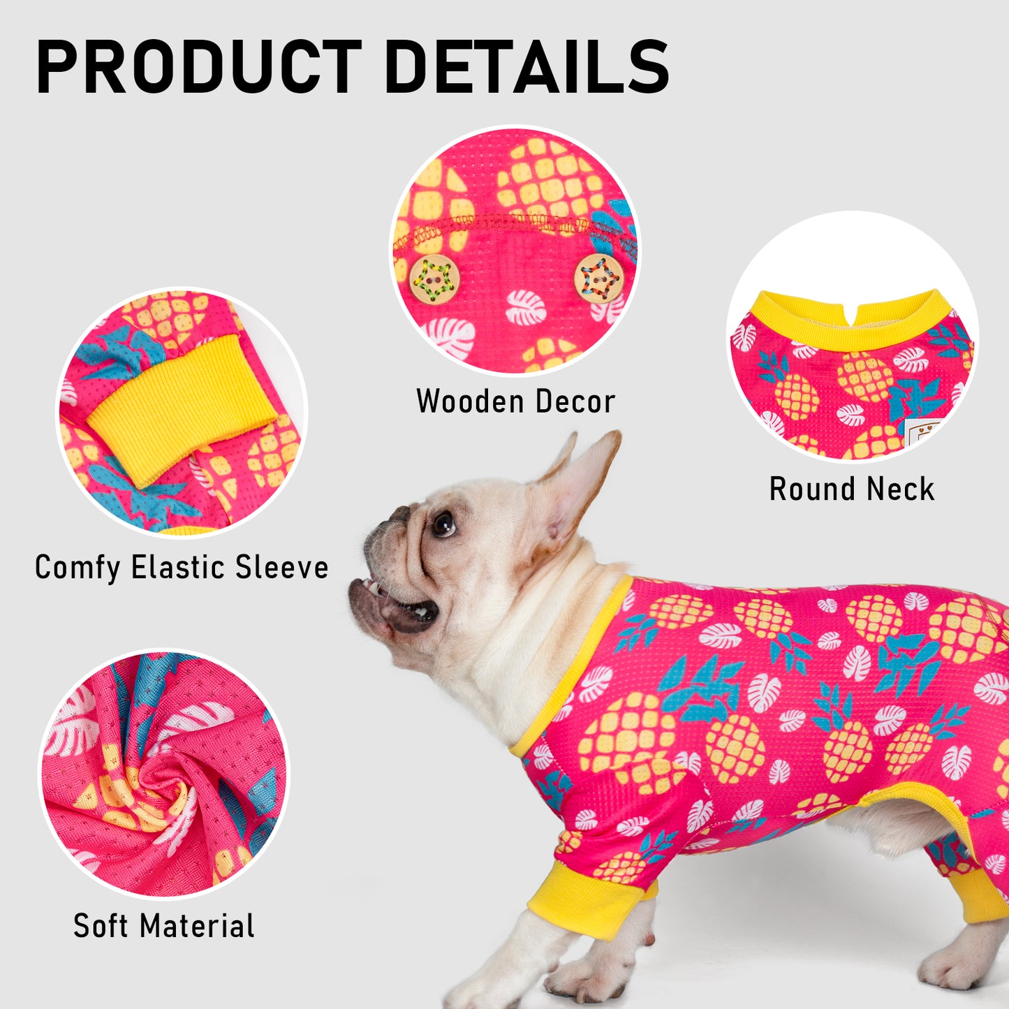 KYEESE Mesh Dog Pajamas-Fast-Drying Breathable Pet Onesie
