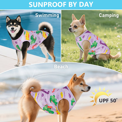 KYEESE 2 Pack Dog Shirts-Quick Dry Tank Top with Reflective Label