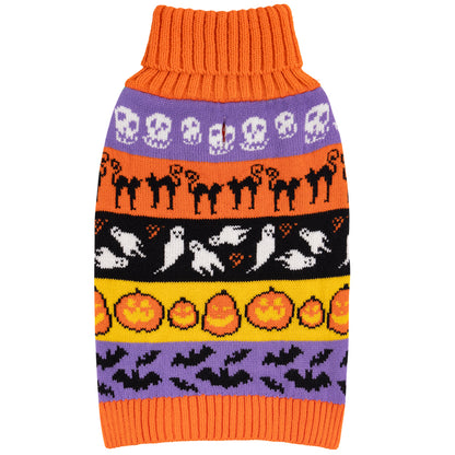 KYEESE Pumpkin & Ghost Dog Sweater – Cute Halloween Sleeveless Outfit