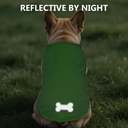 KYEESE 2 Pack Dog Shirts-Quick Dry Tank Top with Reflective Label