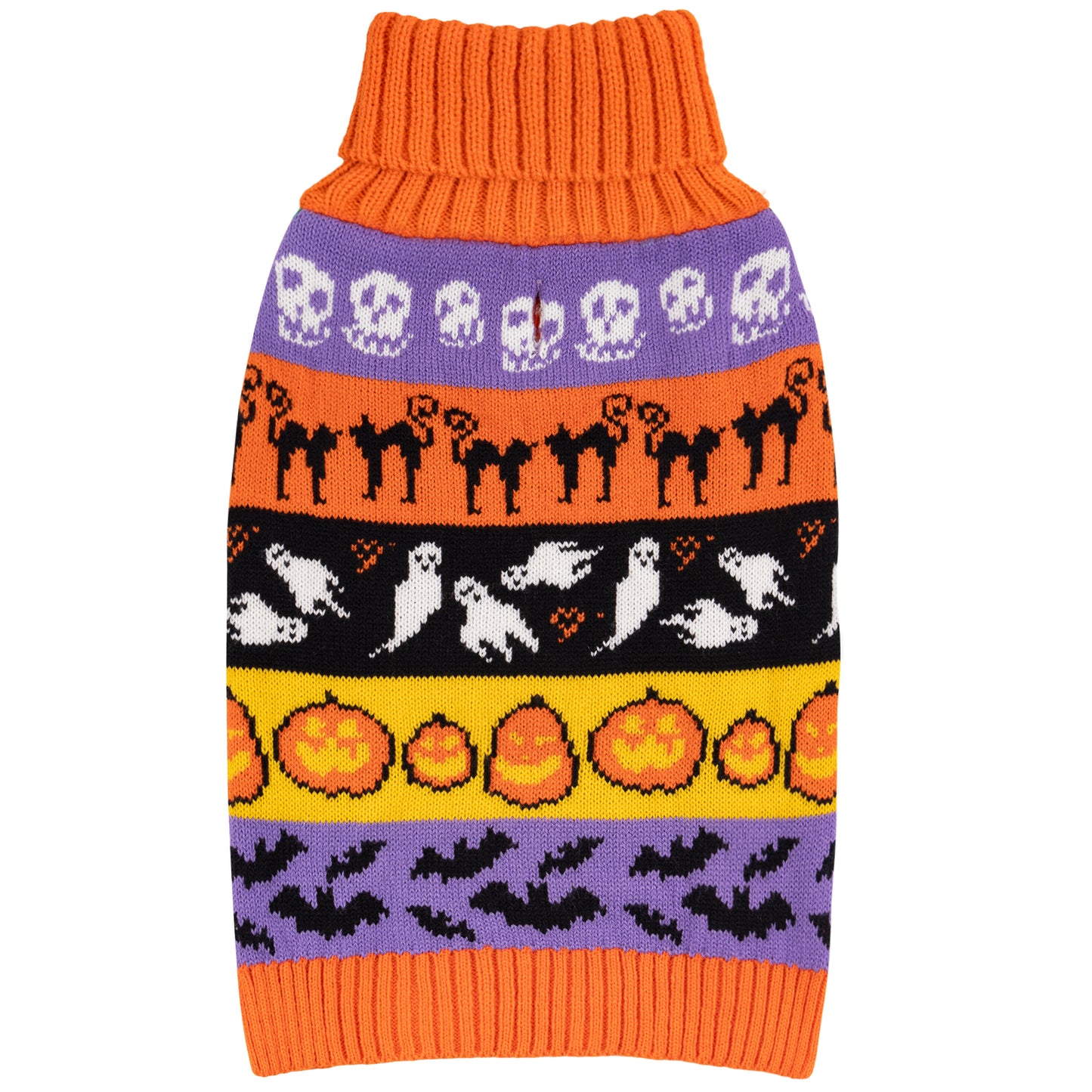 KYEESE Pumpkin & Ghost Dog Sweater – Cute Halloween Sleeveless Outfit