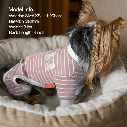 KYEESE Striped Dog Pajamas – Cozy Sleepwear for Dogs & Cats