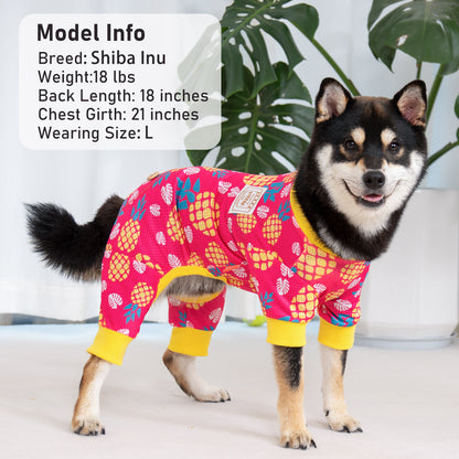 KYEESE Mesh Dog Pajamas-Fast-Drying Breathable Pet Onesie