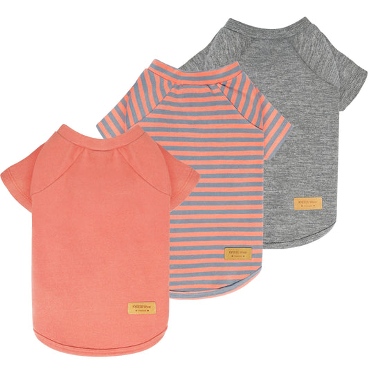 KYEESE 2Pack / 3Pack Dog Sweaters – Soft Stretchy Fleece Pullover Pet Clothes for Cold Weather