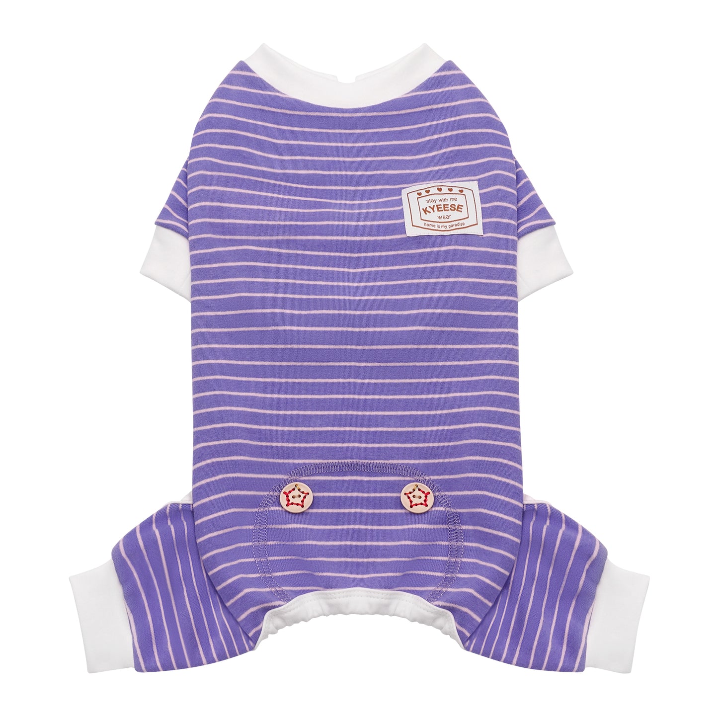 KYEESE Striped Dog Pajamas – Cozy Sleepwear for Dogs & Cats