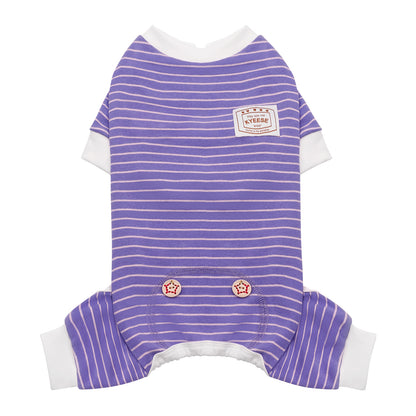 KYEESE Striped Dog Pajamas – Cozy Sleepwear for Dogs & Cats