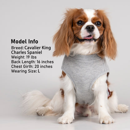 KYEESE Waffle Dog Shirts-with Pocket Decorations and Plaid Patchwork