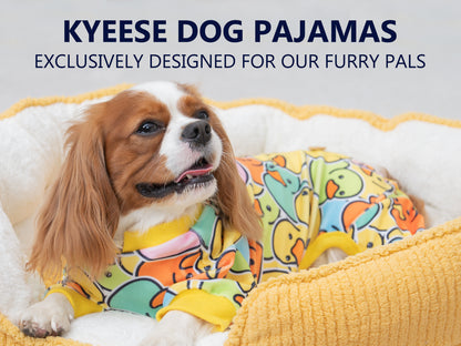 KYEESE Adorable Print Dog Pajamas – Cozy, Sensitive-Skin Friendly Sleepwear