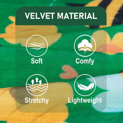 Little Bee Print Velvet Dog Pajamas