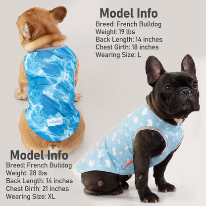 KYEESE 2 Pack Dog Cooling Shirts-Breathable  Instant Cooling Dog Vest