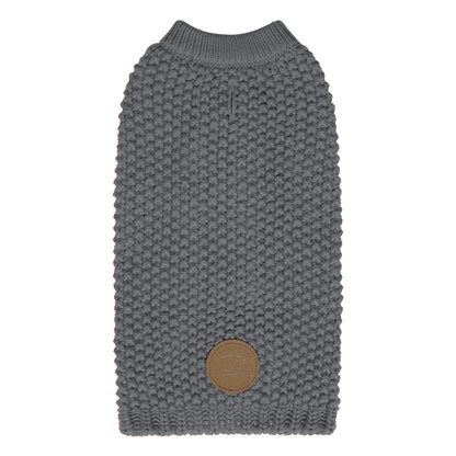 KYEESE Dog Sweater – with Leash Hole & Reflective Yarn, Thick Warm Pullover
