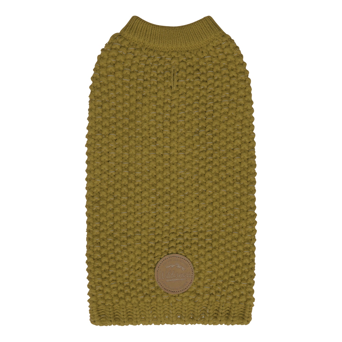 KYEESE Dog Sweater – with Leash Hole & Reflective Yarn, Thick Warm Pullover