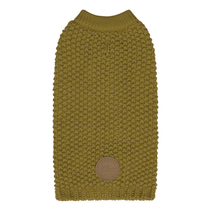 KYEESE Dog Sweater – with Leash Hole & Reflective Yarn, Thick Warm Pullover