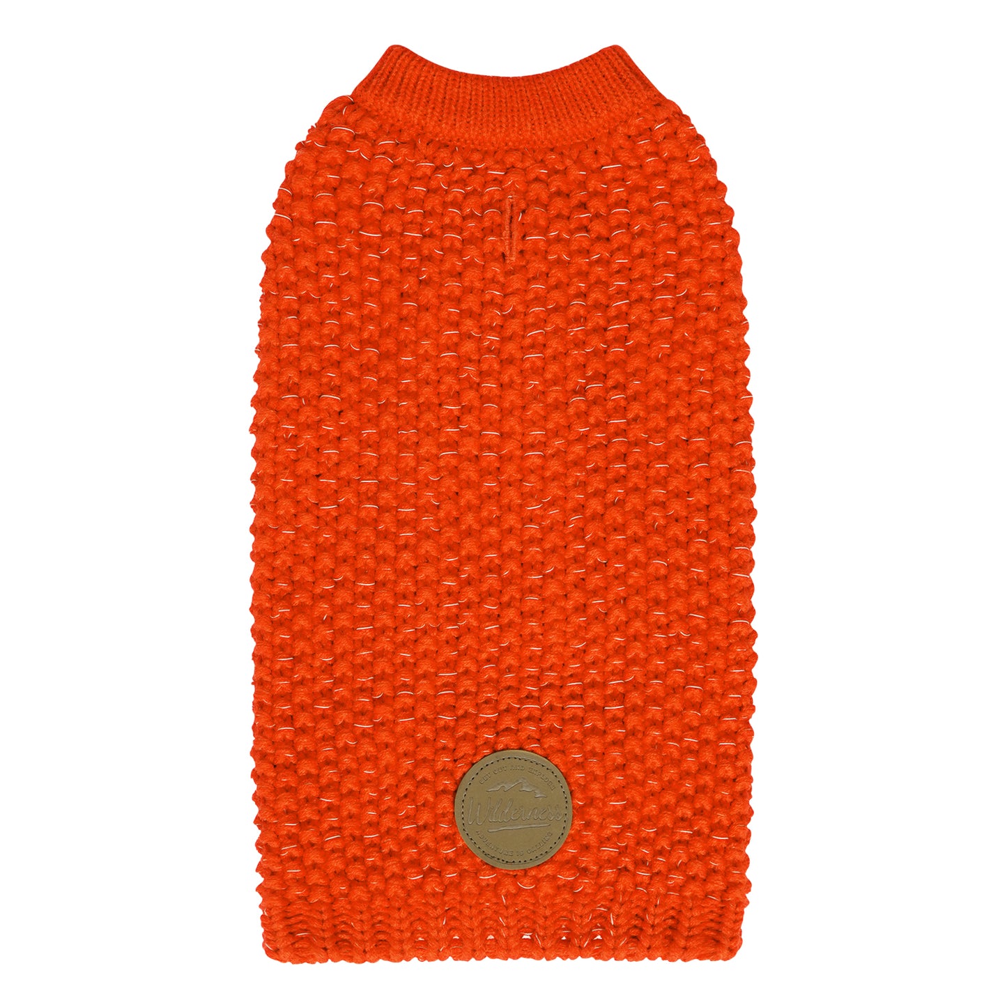 KYEESE Dog Sweater – with Leash Hole & Reflective Yarn, Thick Warm Pullover